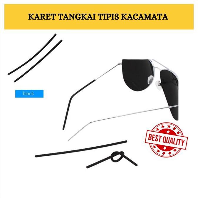Karet Tangkai TIPIS KACAMATA pelindung telinga ANTI SAKIT