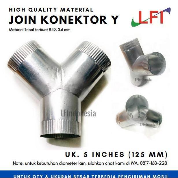 Join Konektor Y 5 Inch (125 Mm) - Bjls 0.6 Mm