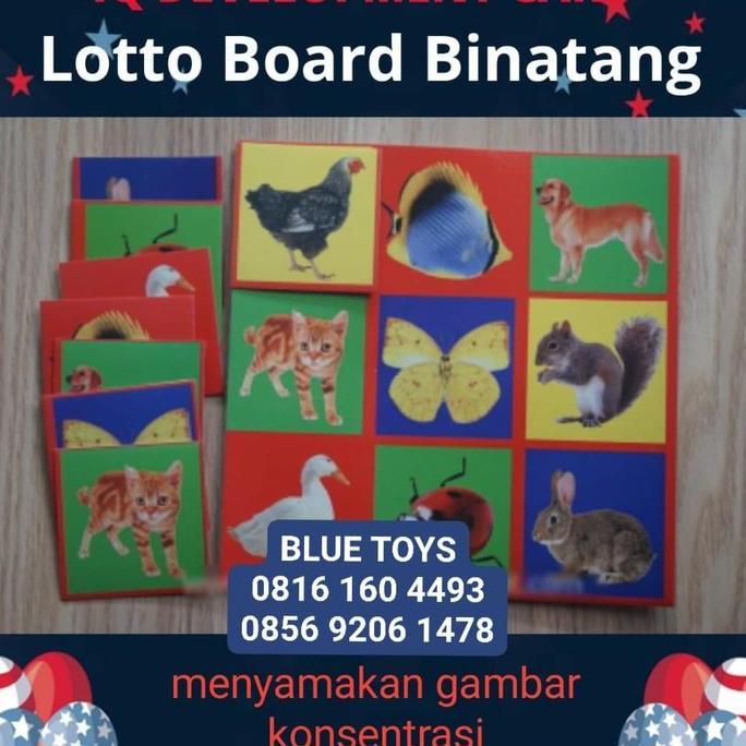 FLASH CARDS LOTTO BOARD BINATANG KODE 745