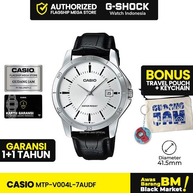 New- Casio General Mtp-V004L-7Audf | Jam Tangan Pria Cowok | Analog | Anti Air | Original | Casio Wa