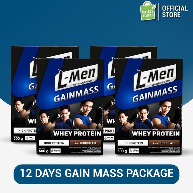 Gasskuy- 12 Days Gain Mass Package: L-Men Gain Mass Chocolate 500Gr