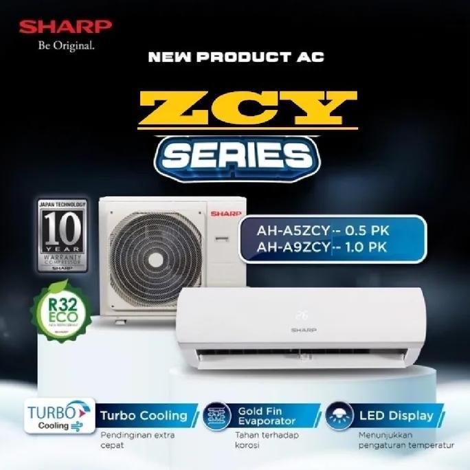 Brrrr- Ac Sharp 1/2 Pk Ah-A5Zcy / 5Zcy 344W Gold Fin Evaporator + Turbo Cooling