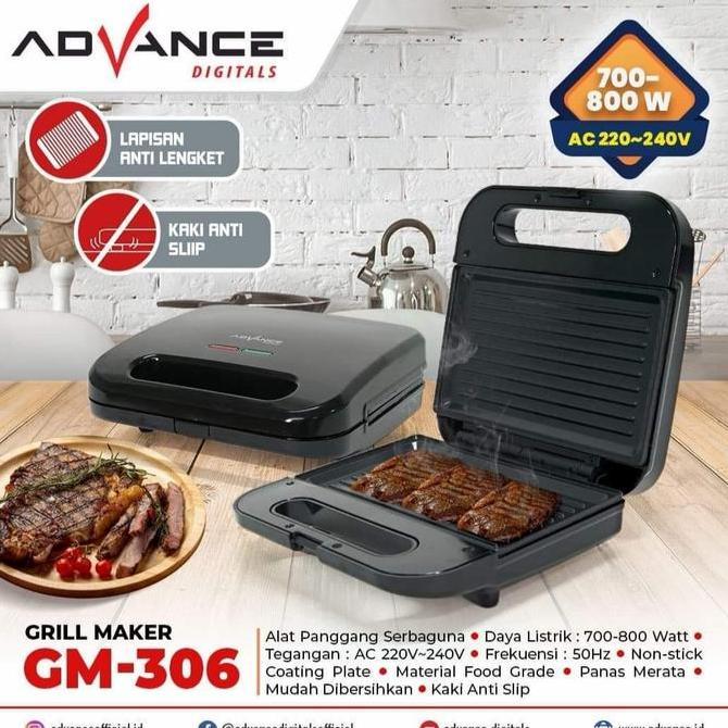 NEW ADVANCE GRILL MAKER/ CETAKAN GRILL GM-306