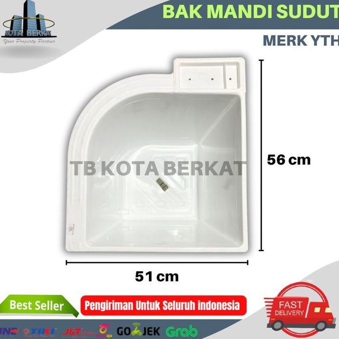 promo BAK KAMAR MANDI SUDUT/ BAK KAMAR MANDI FIBER MERK R.A.J terlaris