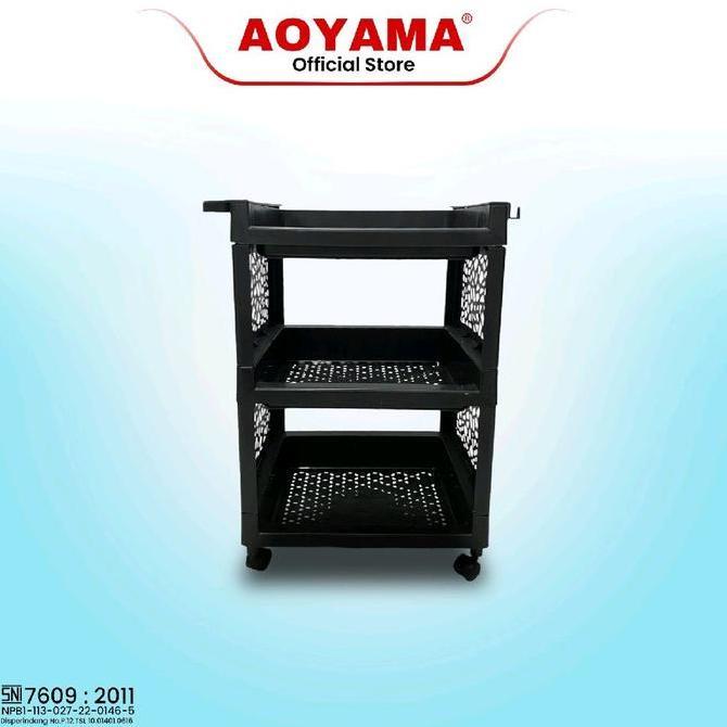 Newcap- (Cod)Rak Plastik Serbaguna 3 Rak Plastik Aoyama / Premium