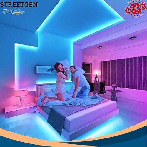 [3528 10m] Lampu led strip rgb 16 warna remote tiktok warna warni lampu kamar dinding Diskon