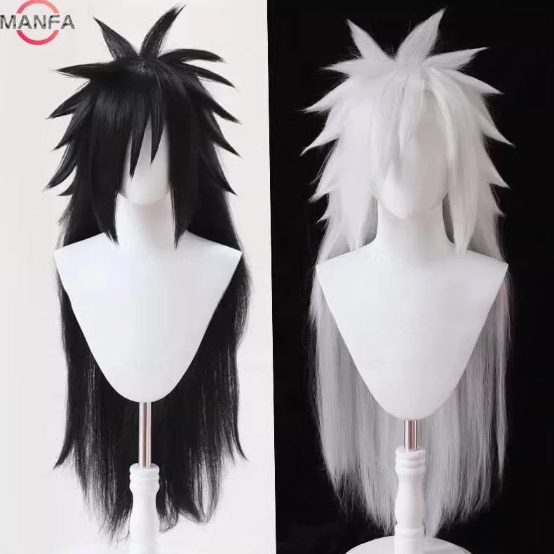 Uchiha Madara Cosplay Wigs Long   Heat Resistant Synthetic Hair Game Anime Wigs + Wig Cap