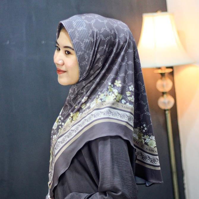 New- Sahal - Jilbab Nabila Motif Printing Instan Bergo Jersey Premium Hijab Muslim - Kerudung Panjan