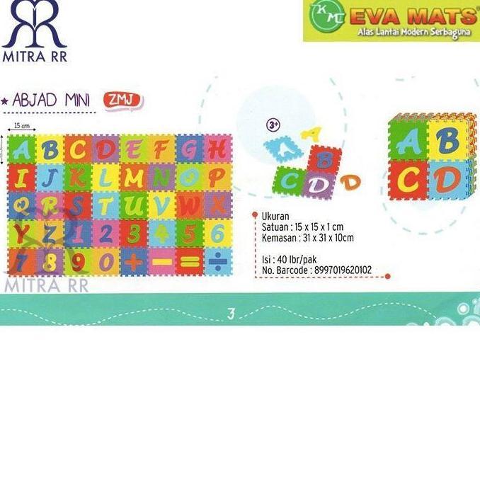 MitraRR Karpet Puzzle Alas Lantai Evamat /Evamats ANGKA ABJAD MINI