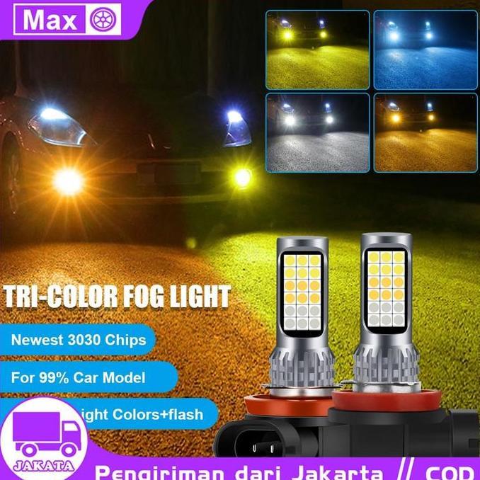 LED FOGLAMP 3 WARNA H8 H11 H16 AVANZA XENIA CALYA SIGRA AGYA AYLA ERTIGA JAZZ BRIO ROCKY RAIZE YARIS