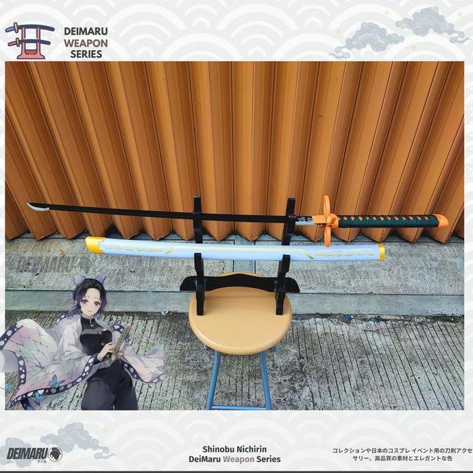 Replika Pedang Shinobu Kocho Anime Kimetsu No Yaiba - Pedang Kayu