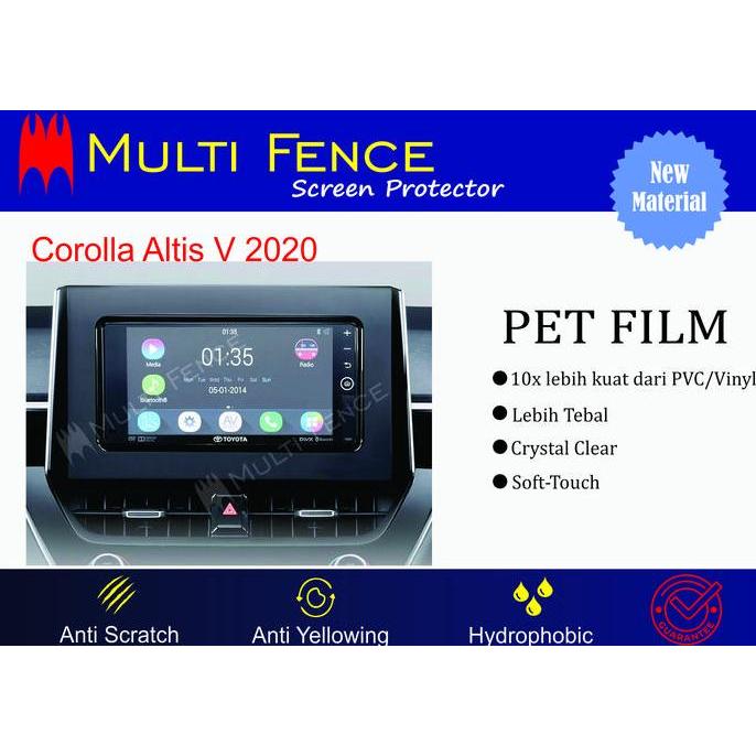 Screen Guard Head Unit Corolla Altis V 2020 HEMAT