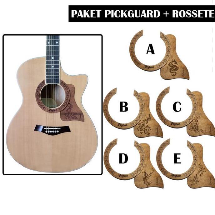 Pickguard/bescemer Kayu gitar akustik body Cuteway diameter 10cm