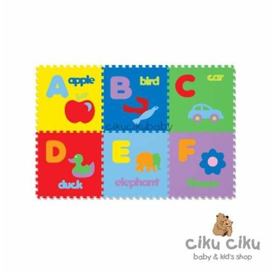 Evamat Puzzle Abjad Gambar / alas lantai / mainan anak
