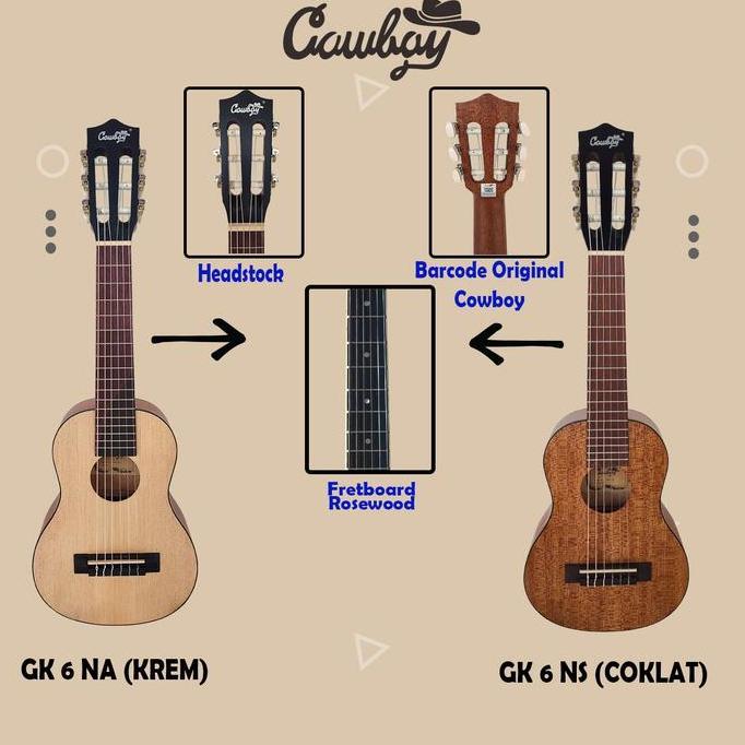 Cowboy Gitarlele akustik elektrik original