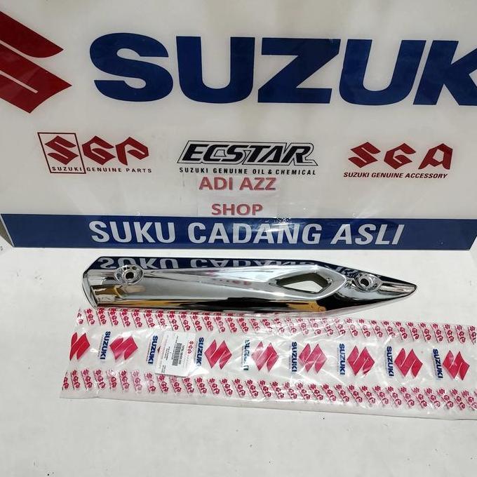 cover tameng croom pelindung panas knalpot shogun  125 fl rr robot ori sgp 14780-16H00 Terlaris