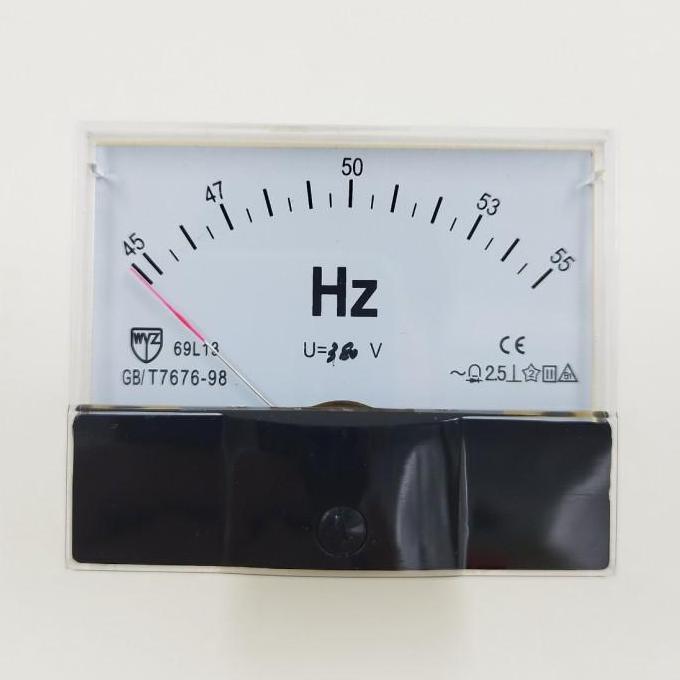 Miliki Frequency Gauge Meter 45-55 Hz Genset 69L13 8 X 6.5 Cm 45 55 Hz Denyo