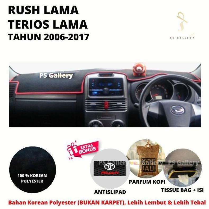 Aksesoris Premium Alas Cover Dashboard Mobil Rush / Terios Lama