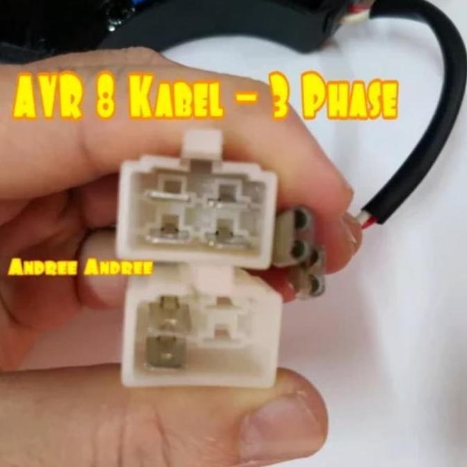 Spesial Avr Genset Bensin Solar Sabit Oval 3 Phase 8 Kabel 5000 15000 Watt W