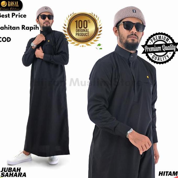 MURAH  Baju Gamis Jubah Pria Katun Al Haramain Big Size Jumbo Pria Terlaris