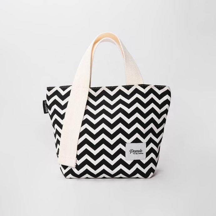 New- Pamole Pouch Travelling Mini Totebag Bahan Kanvas - Shara Series