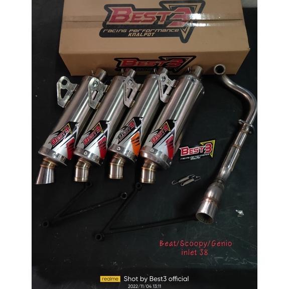 Knalpot Best3 Honda Scoopy Beat Genio