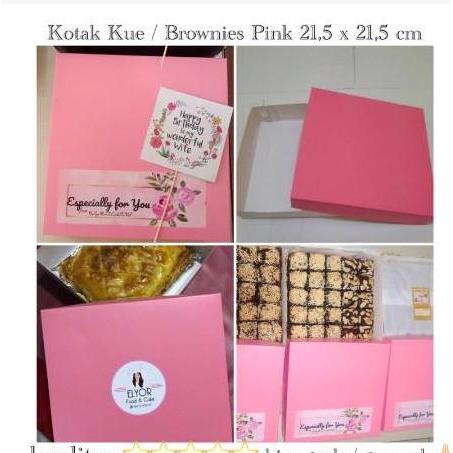 Good- Kotak Kue PINK / Box Dus Kue / Kotak Brownies / Bolu / Cake / Donat