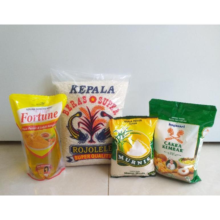 Paket Sembako Beras Gula Minyak Tepung