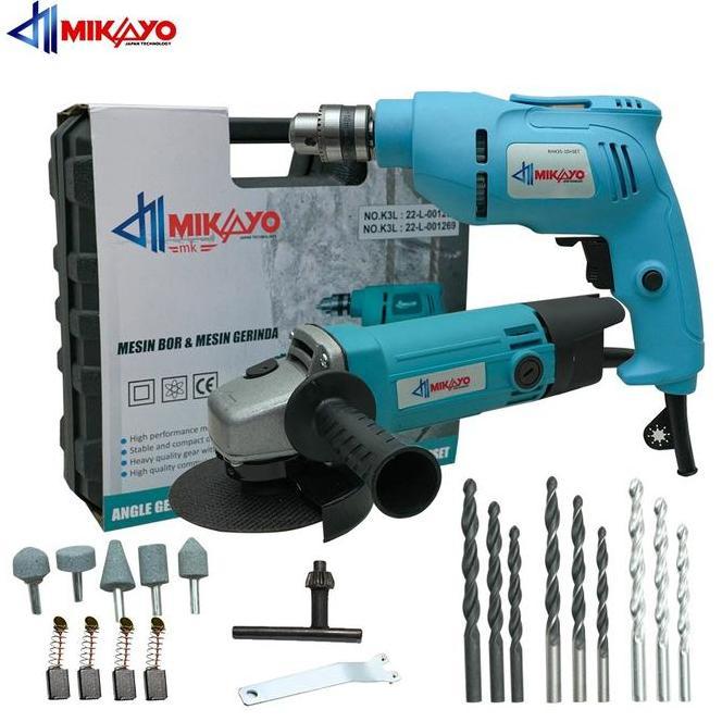 Makita Bor Dan Gerinda Mesin Bor Listrik Gerinda Dan Bor Dapat Box Paket Lengkap Gerinda