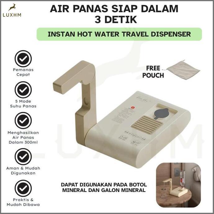 Ketel Listrik Mini Lipat Perjalanan Panas Cepat Dispenser Air Portabel