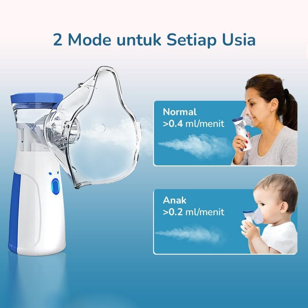 Alat Terapi Pernapasan Handheld Inhaler Nebulizer Machine | Terapi Pernafasan Nebulizer Asma | Alat 