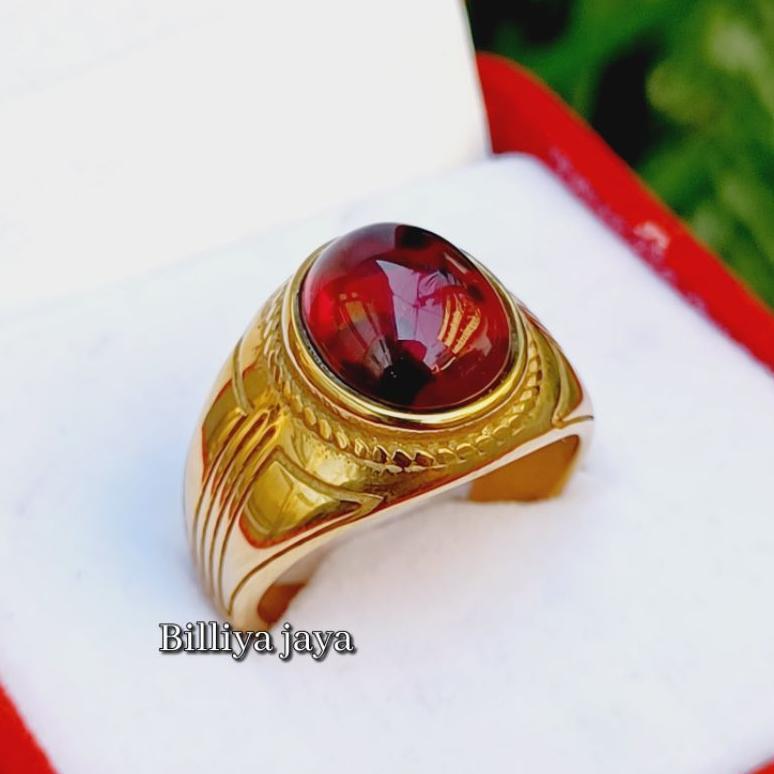 Cute- Cincin Batu Yaman Api Kecubung Asli