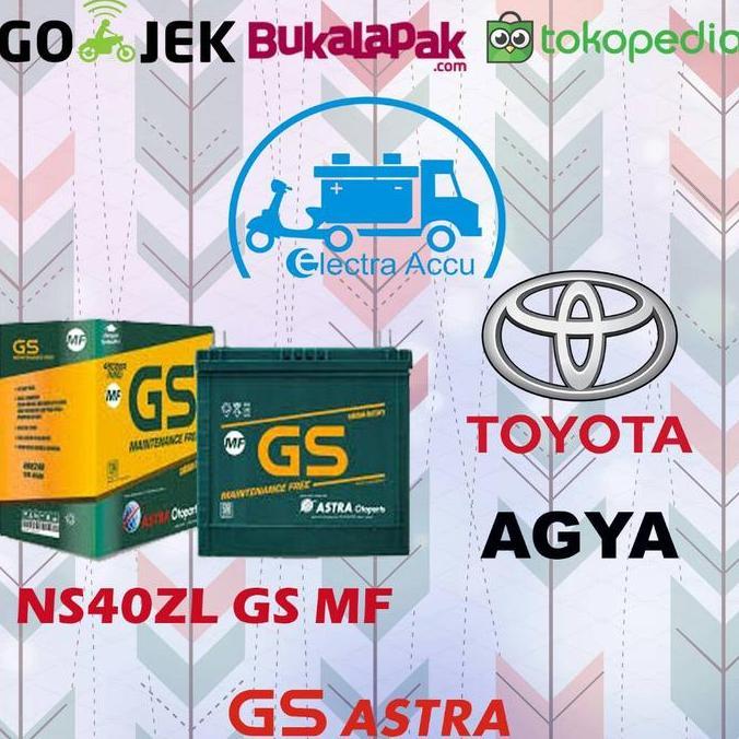 Promo Aki Mobil Toyota Agya GS astra NS40ZL Aki Kering Diskon