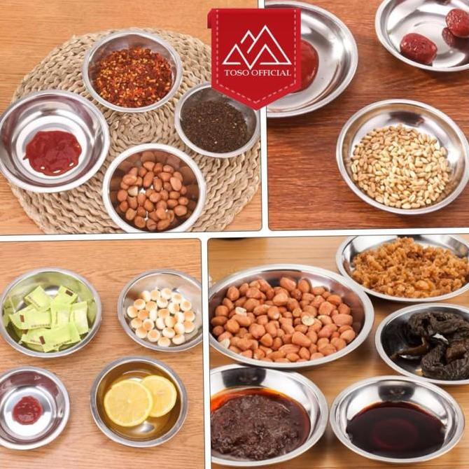 Good- PIRING KECIL PISIN WADAH SAUS SAMBAL BUMBU KECAP STAINLESS SAUCE PLATE