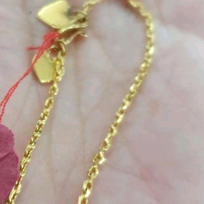 Terlaris Gelang Polos Emas Asli 99% 99 24K 24 Karat 24Karat 3 Gram 3 Gr 3Gr 3G