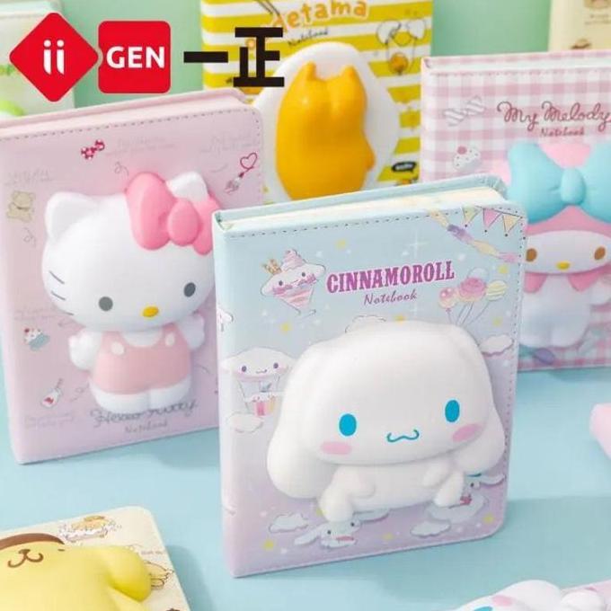 Squishy notebook Sanrio cinnamoroll melody kuromi buku diary catatan Promo