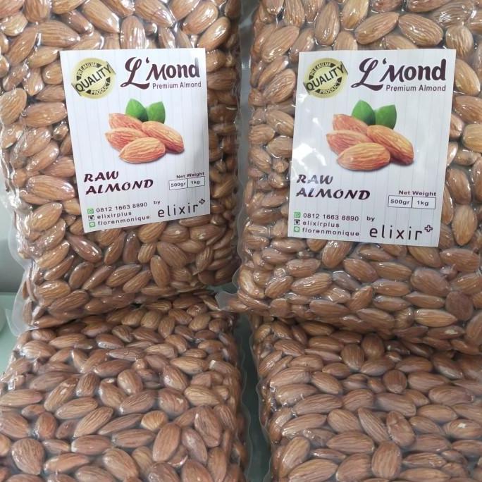 Good- kacang almond 1kg / kacang almond mentah /almond / kacang almond raw