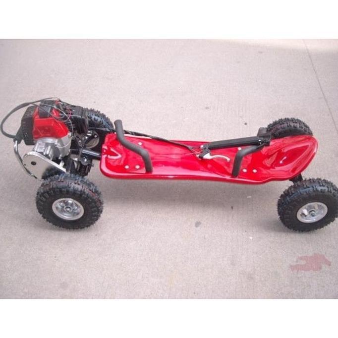 Terlaris Fjmarket Skuter Bensin Empat Roda Mini, Skateboard Off-Road, Skuter