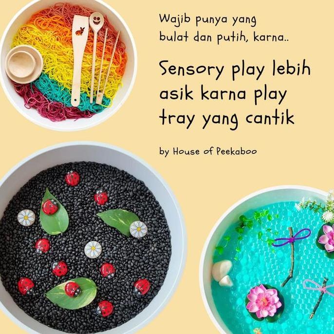 Toypuy- [Limited Product] Sensory Play Tray | Sensory Bin | Sensory Tray | Nampan Sensory Play | Wad