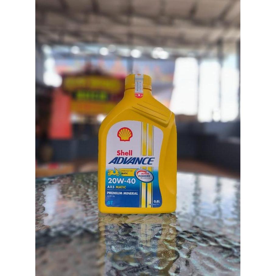 Hiww- Oli Shell Matic Ax5 20W-40 800Ml Oli Motor Matic Honda Yamaha