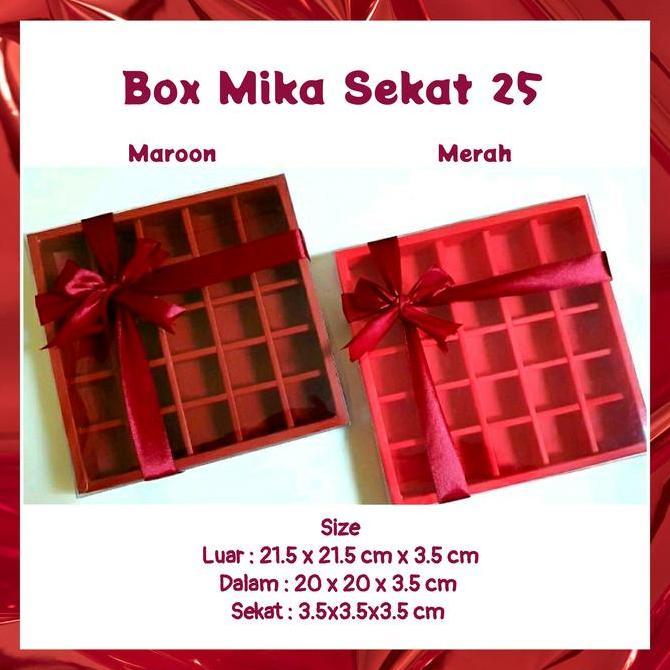 Good- Box Mika Sekat 25 Nastar Coklat Brownies Dus Packaging Kemasan