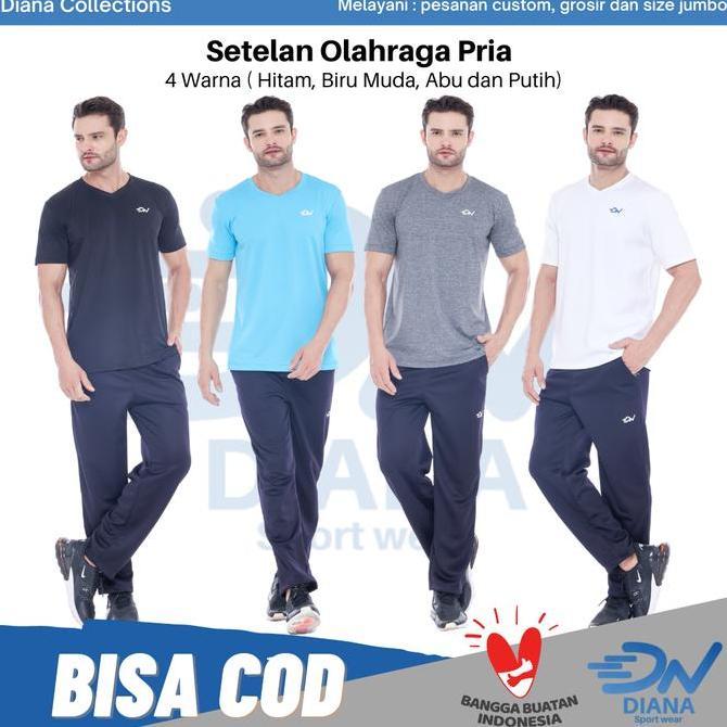 Grily- Setelan Olahraga Pria | Baju Olahraga Laki-Laki | Celana Training | Setelan Olahraga Jumbo | 