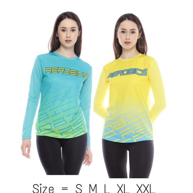 Grily- Baju Senam Wanita Aerobik Zumba Fitbes Running Lengan Panjang Hijab Apn-64