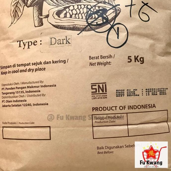 Cokelat Bubuk / Dark Cocoa Powder / Dark Chocolate Oh Java 500 gram