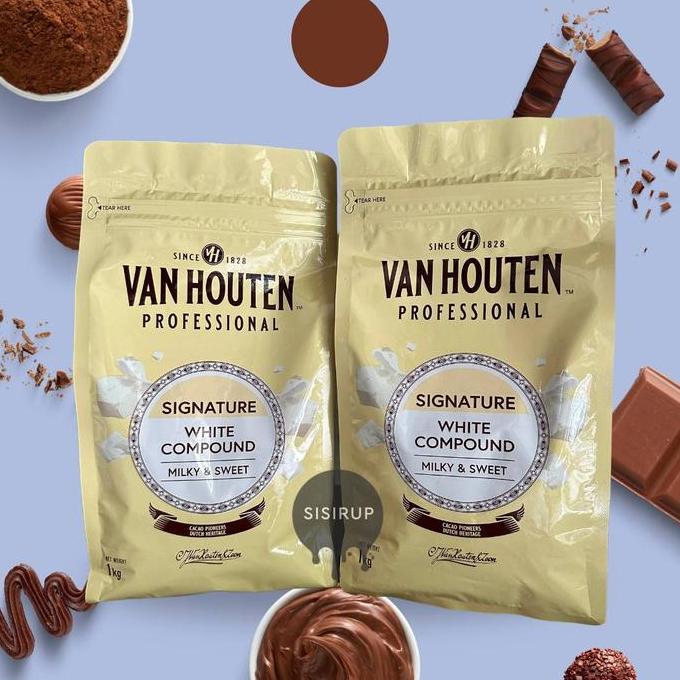 1KG Vanhouten Professional Compound / Chocolate Van Houten / Van Houten Dark / Milk / White / Barry 
