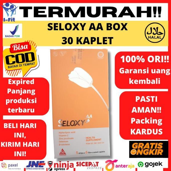 Vitmax- Seloxy Aa Box Isi 30 Kaplet Vitamin A Vitamin C Antioksidan