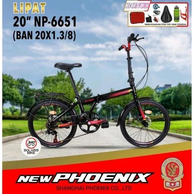 Terlaris Sepeda Lipat New Phoenix 16 20 Inch Extra Bonus