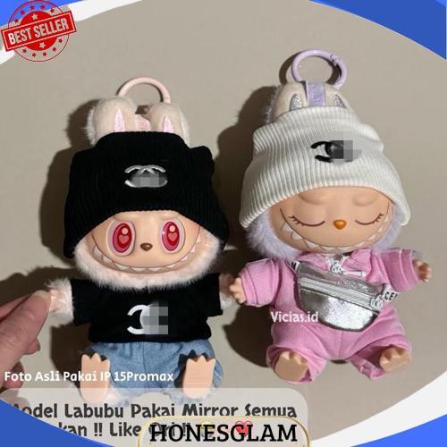 READY  Baju Pakaian LABUBU V1 V2 Branded Chanel LV Lucu Kacamata Tas Boneka Promo