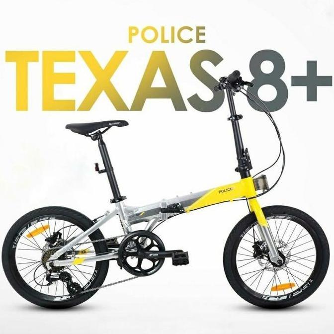 Terlaris Sepeda Lipat Element Police Texas 8+ Speed 20"
