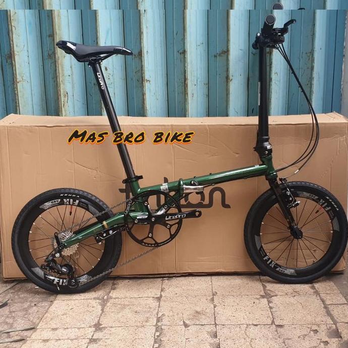 Terlaris Sepeda Lipat Fnhon Gust Vbrake 9 Speed Termurah New Rakit Folding Bike Fnhon